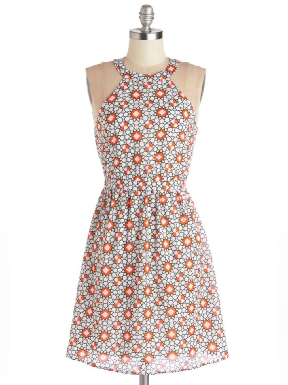 Anthropologie’s Tulle Fit & Flare Dress With A Sleeveless Halter Neckline Size L